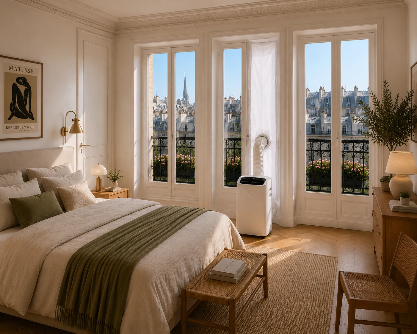 Climatiseur mobile Fraiko dans un appartement du 4e arrondissement, Marais, Paris